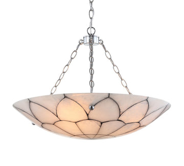Bailey 23.5" Adjustable Marble/Metal LED Chandelier - JONATHAN Y